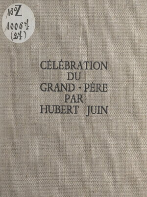 cover image of Célébration du grand-père